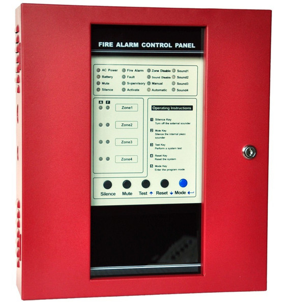 ftre alarm system 4 zones conventional Fire Alarm Control Panel smoke detector