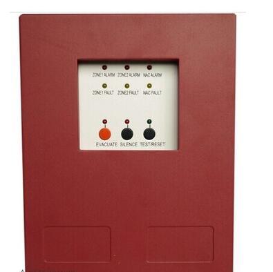 2 zone conventional control panel fire alarm syetem smoke alarm controller