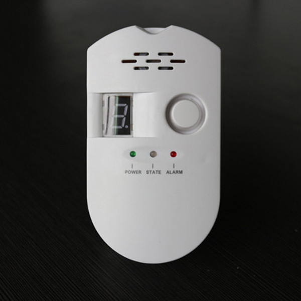 AC110V~220V Powered Gas Alarm LNG detector LPGAlarm European power line with Led concentration display