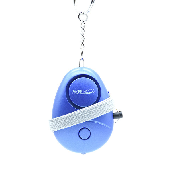 MYPRINCESS 130DB Self Defense Personal Alarm With Keychain Torch Light ,portable alarm,Safe Sound alarm 1PACK MP-014 Color Blue