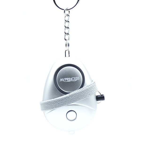 MYPRINCESS 130DB Self Defense Personal Alarm With Keychain Torch Light ,portable alarm,Safe Sound alarm 1PACK MP-014 Color Silver