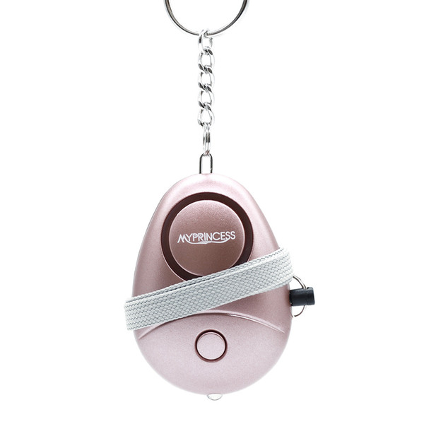 MYPRINCESS 130DB Self Defense Personal Alarm With Keychain Torch Light ,portable alarm,Safe Sound alarm 1PACK MP-014 Color Champagne