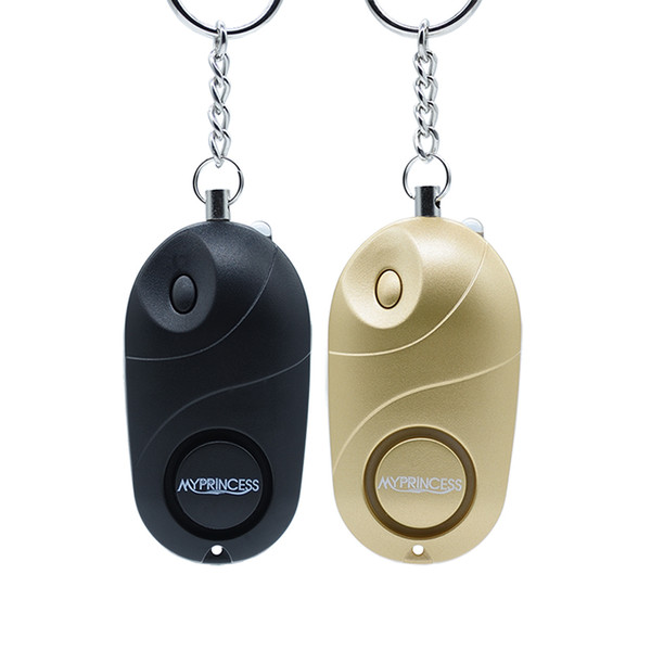 MYPRINCESS 130DB Self Defense Personal Alarm With Keychain Torch Light ,portable alarm,Safe Sound alarm 2PACK MP017 Color Box Packing