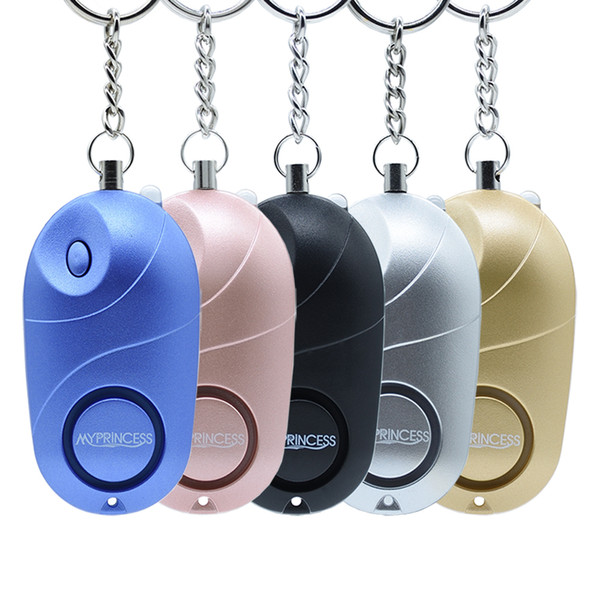 MYPRINCESS 130DB Self Defense Personal Alarm With Keychain Torch Light ,portable alarm,Safe Sound alarm 5PACK MP014