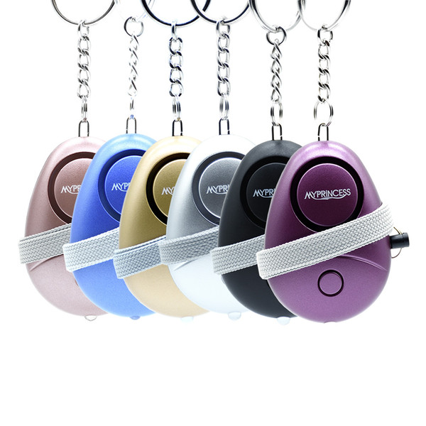 MYPRINCESS 130DB Self Defense Personal Alarm With Keychain Torch Light ,portable alarm,Safe Sound alarm 6PACK MP-014