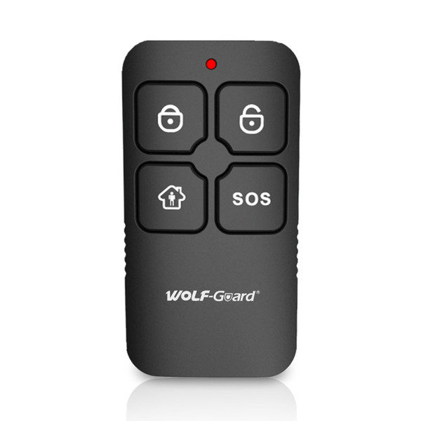 Wolf-Guard 433MHz Wireless Waterproof Black 6V 433MHz Wireless RF 4 Keys Remote Control Keyfobs for Home Alarm Sceurity System Yk-11