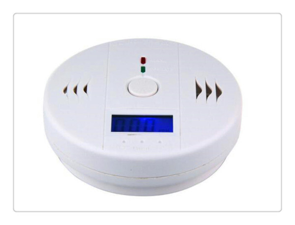 CO Carbon Monoxide Detector Alarm System For Home Security Poisoning Warning Alarms Tester LCD With Retail Box