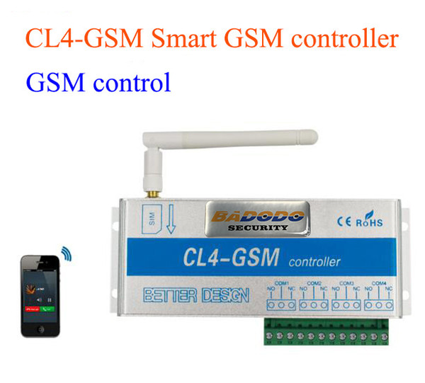 Wireless GSM SMS smart Remote ON/OFF switch Controller CL4-GSM with 4 Relay output for Smart Switch Security System