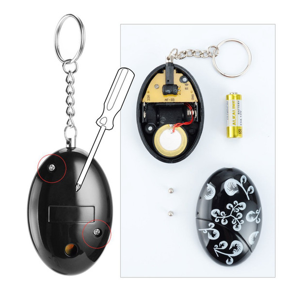 New 120dB Loud Emergency Personal Alarm Keychain SOS Keyring for Kids Students Women Girls Elderly Adventurer Night Workers Self Defense