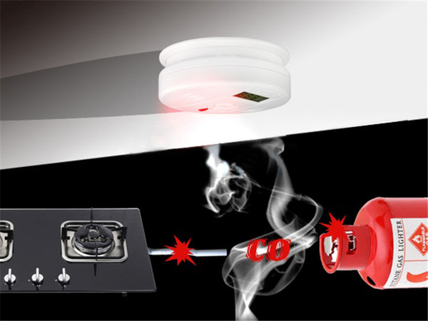 2015 hot sale LCD CO Carbon Monoxide Poisoning Gas Sensor Warning Alarm Detector Kitchen Free shipping