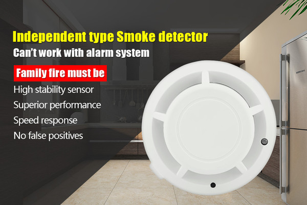 2019 NEW FUERS Hoge Gevoelige Stabiele Onafhankelijke Alarm Rookmelder Home Security Draadloze Alarm Rookmelder Sensor Fire Apparatuur