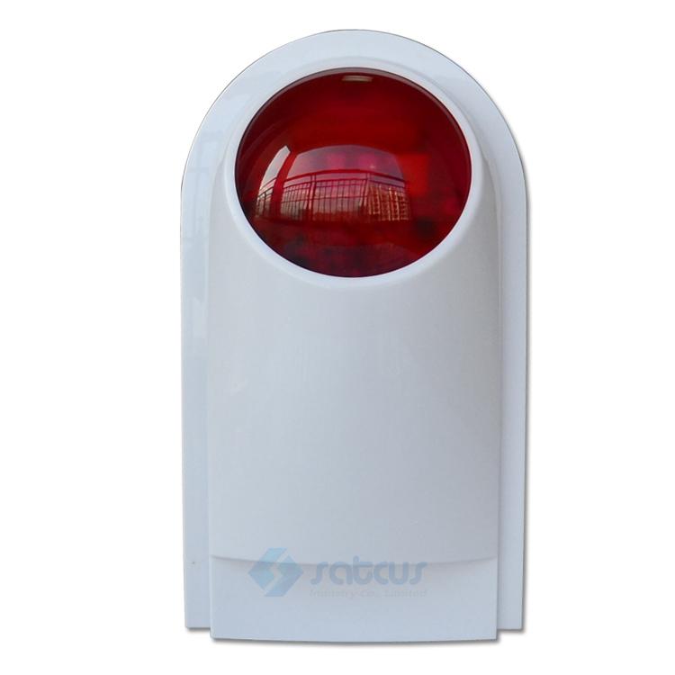 Free Shipping KR-J008 Wireless Outdoor Siren Sound With Flash Light & New Sound for Alarm System