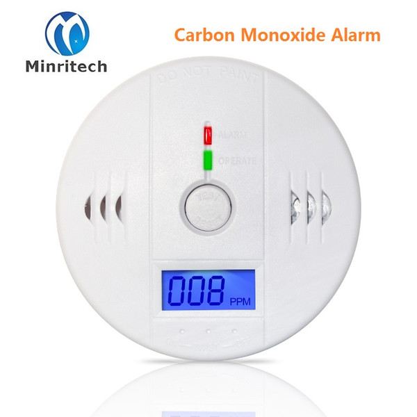 Home Security 85dB Warning High Sensitive LCD Photoelectric Independent CO Gas Sensor Carbon Monoxide Poisoning Alarm Detector