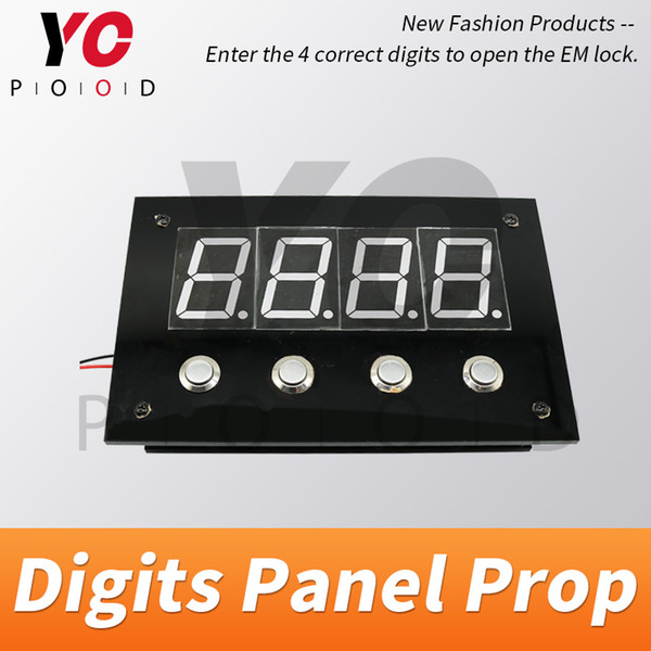 Digits Panel Prop Escape Room Game Press the Correct Digits Password to Unlock Takagism Room Game Press reset password to reset