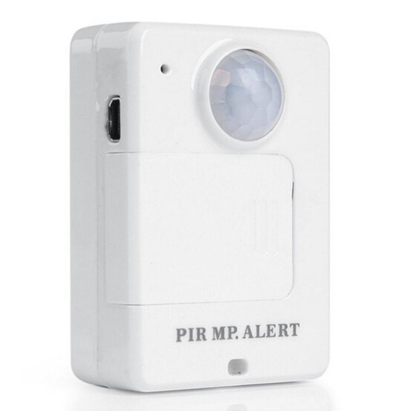 Portable Motion Dection Mini PIR Alert Infrared GSM Alarm A9 White with Call Back Function for Home Security