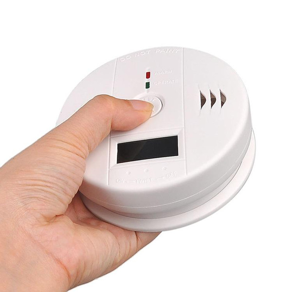 Wholesale CO Carbon Monoxide Poisoning Smoke Gas Sensor Warning Alarm Detector Tester LCD Security Sensor with retail box