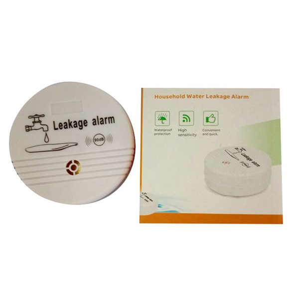 ALK 1PC Water Leakage Alarm Sensor Detector 90dB Voice Wireless Water Leak Detector House Safety Home Security Alarm System