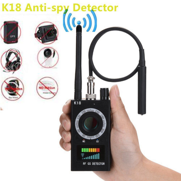 Portable 1MHz-6.5GHz K18 Wireless Meter Counter Anti Mini Camera Scanner RF Signal Detector Finder for Personal Home Security Applications