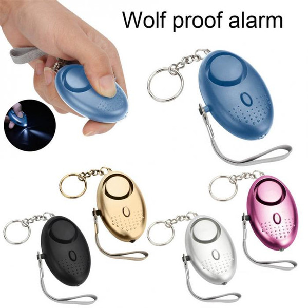 Hot Personal Alarm With LED Light 120DB Anti Lost Wolf Self-Defense Attack Emergency Alarms For Women Kids Elderly