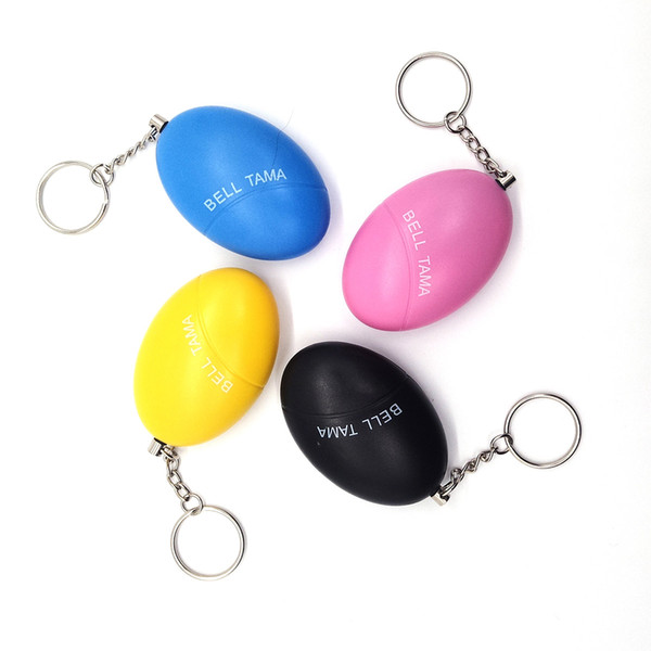 120dB Egg Shape Self Defense Girl Women Security Protect Alert Personal Safety Scream Loud Keychain Alarm DHL shipping