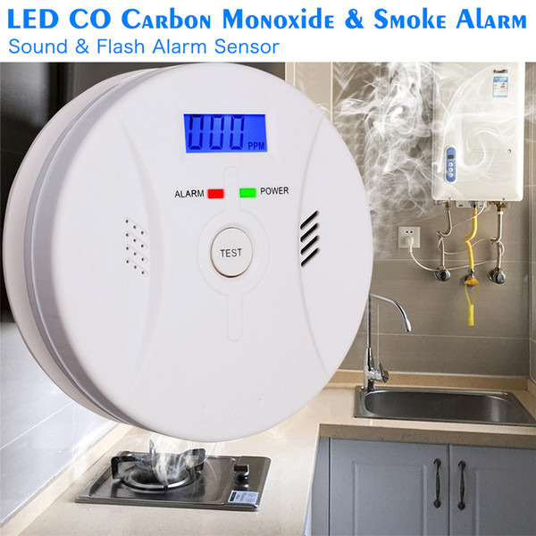 2 In 1 Combination Carbon Monoxide + Smoke Alarm Battery Operate CO & Smoke Detector