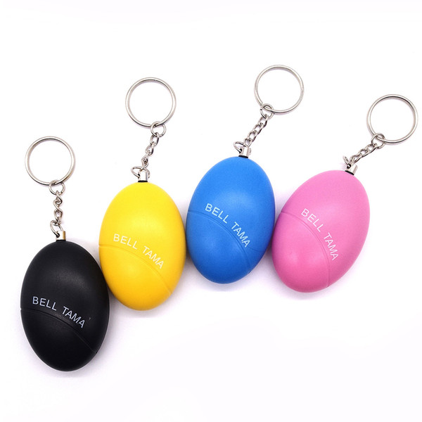 120dB Egg Shape Self Defense Girl Women Security Protect Alert Personal Safety Scream Loud Keychain Alarm free DHL