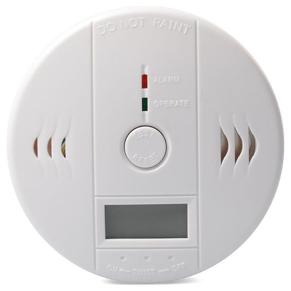 2015 Best CO Carbon Monoxide Poisoning Smoke Gas Sensor Warning Alarm Detector Tester LCD Security Sensor with retail box Factory Offer