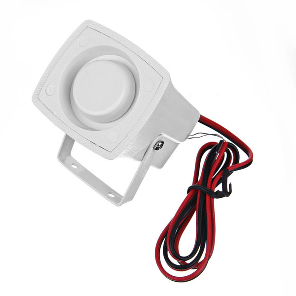 Small Wired Outdoor or Indoor Siren Alarm - 120dp VERY LOUD for 12v Volt Alarm Systems