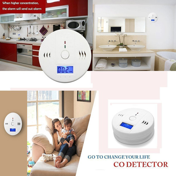 2018 CO Carbon Monoxide Gas Sensor Monitor Alarm Poisining Detector Tester For Home Security Surveillance Hight Quality