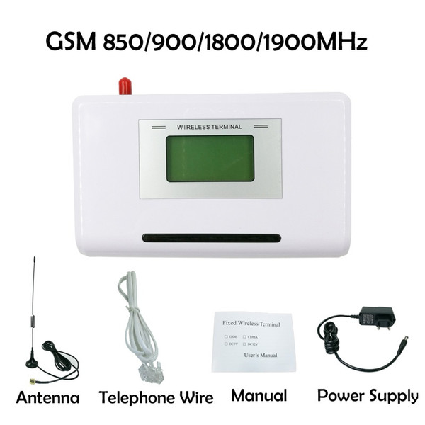 CDT GSM 850/900/1800/1900MHZ Fixed wireless terminal with LCD display, support alarm system, PABX, clear voice, stable signal