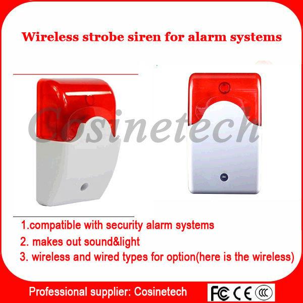 Siren alarm with sound&light for 433 /315Mhz home secuirty alarm system,indoor Wireless strobe Siren kit flash light,transmitter