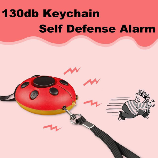 130db Keychain Self Defense Alarm SOS Sensor Anti Attack Security Systems Wireless Personal Safety Alarm Warning