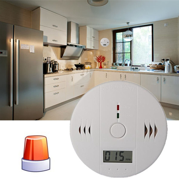 CO Carbon Monoxide Poisoning Smoke Gas Sensor Warning Alarm Detector Kitchen Home Safety