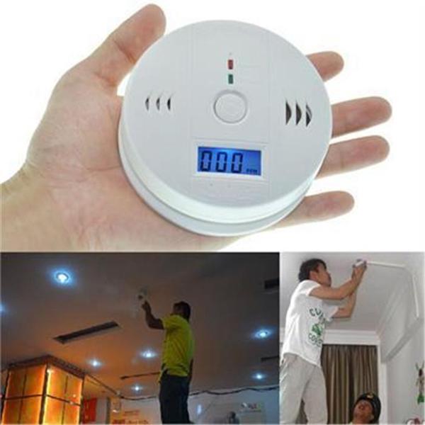 Carbon Monoxide Alarm Home Security LCD Display CO Detector Poisoning Sensor Monitor Gas Fire Warning Alarm Detector