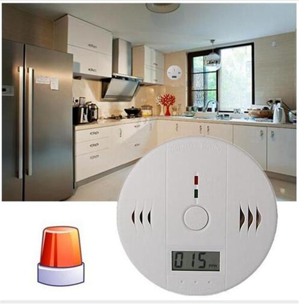 Carbon Monoxide Tester Alarm Warning Sensor Detector Gas Fire Poisoning Detectors LCD Display Security Surveillance Home Safety Alarms