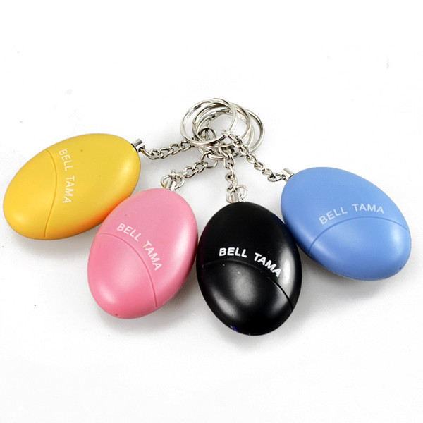 OTA 1pc Egg Shape Self-Defence Alarm Protect Women Children Kids Elderly Personal Guard Safety Security Keychain Alarm Wallet Key Keychain