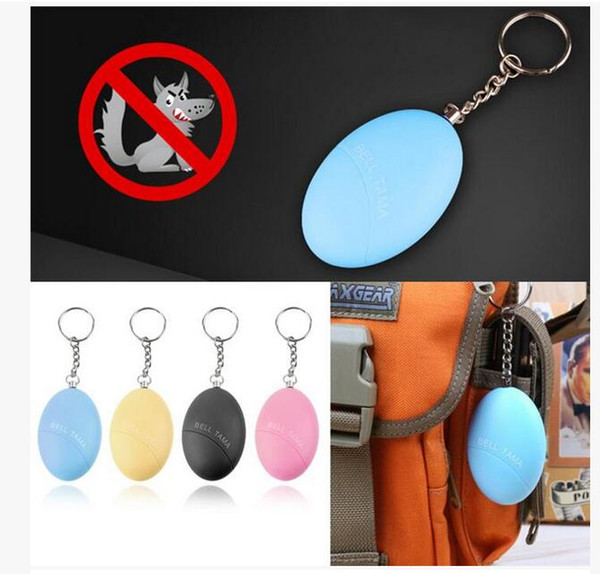 Alarm systems Self Defense Keychain Alarm Egg Shape Girl Women Anti-Attack Anti-Rape Security Protect Alert Personal Safety Scream Loud