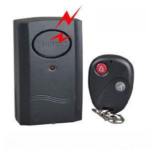 1 piece Black Colour Wireless Remote Control Vibration Alarm for Door Window