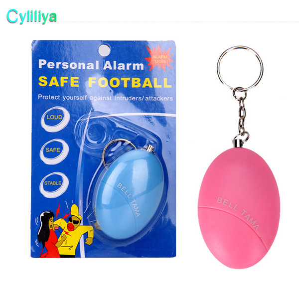 Personal Alarms Bell Tama Loud Safe Stable 120 Decibels Mini Portable Keychain Alarm Safe Football Panic Anti Rape Attack Self Defence