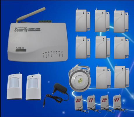 8 door sensors GSM wireless home security alarm system S209