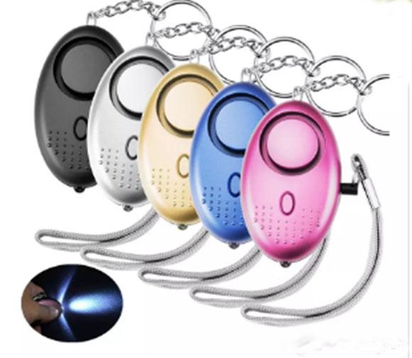 130db Egg Shape Self Defense Alarm Girl Women Security Protect Alert Personal Safety Scream Loud Keychain Alarm LLFA