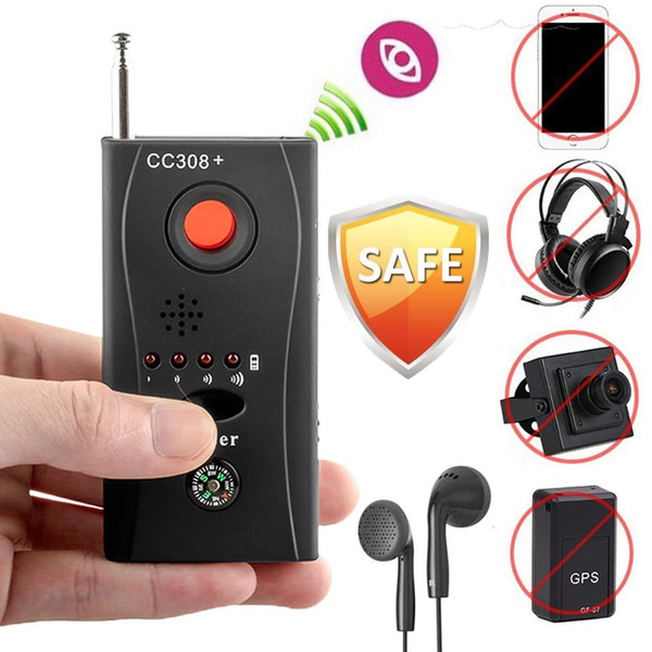 Anti-Signal RF Detector Camera Laser Lens GSM Multifunction Signal Detector - Mute Vibration + Beep + LED indicator PQ608