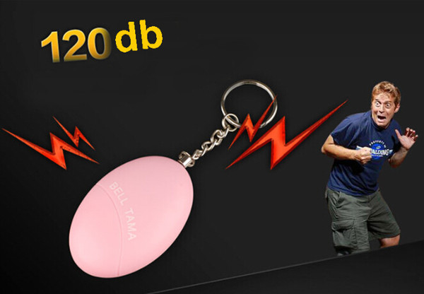 Personal Alarms Bell Tama Loud Safe Stable 120 Decibels Mini Portable Keychain Alarm Safe Football Panic Anti Rape Attack Safety Security