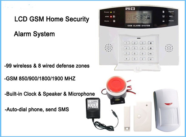 Cheap classic App control wireless wired SMS GSM alarm system,Quad-band GSM home security alarm system,home auto-dial burglar alarm system