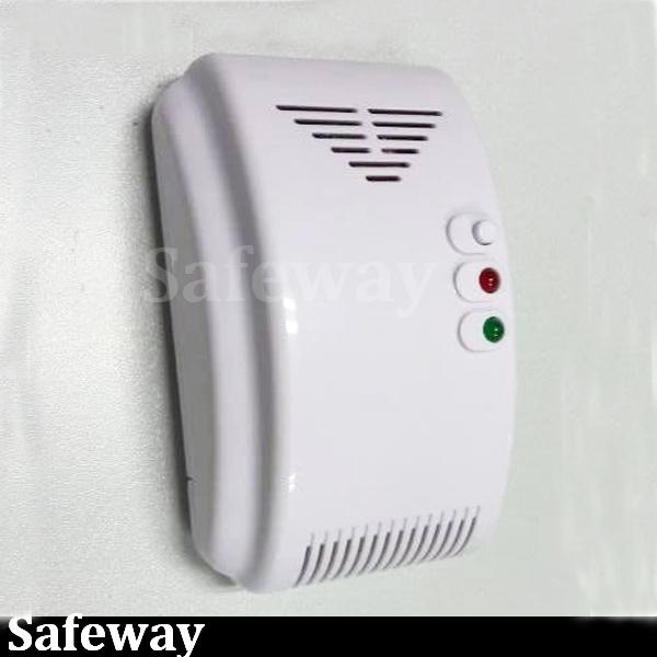 Free shipping 12V wired gas detector lpg natural gas leak detector for security alarm system home security