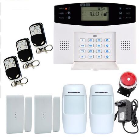 Smart Russian Spanish English French voice LCD gsm alarm system Wireless and wired Home alarm system Burglar alarm system