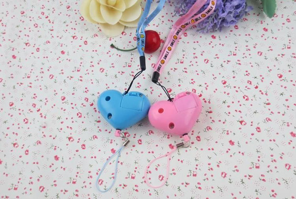 Self-defense tools wholesale mini heart-shaped anti-wolf alarm girls essential security alarm