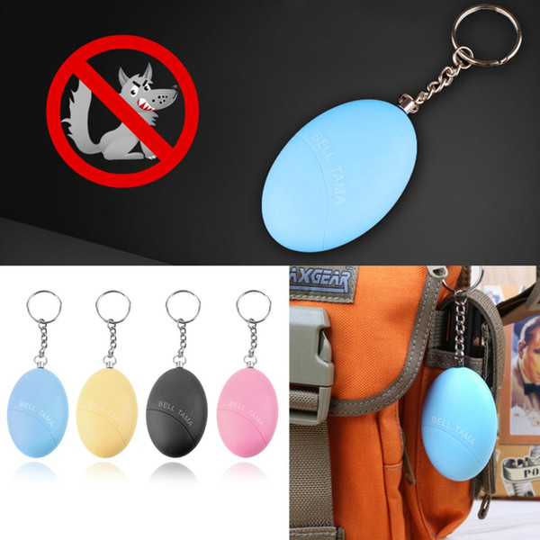 120dB Self Defense Keychain Alarm Egg Shape Girl Women Anti-Attack Anti-Rape Security Protect Alert Personal Safety Scream Loud