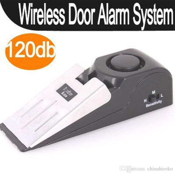 Door Stop Alarm Portable Wireless Home Travel Safe Trigger Alert System 120 DB Home Office Traveling Safety Free DHL