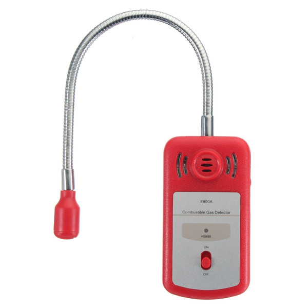 Wholesale- Safurance Portable Gas Combustible Detector Gas Leak Tester with Sound and Light Alarm Red Home Security High Sensitive